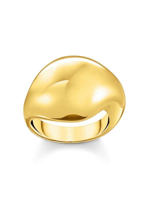 Thomas Sabo TR2470-413-39-56 Bold - Gold-plated prstýnek in organic drop shape