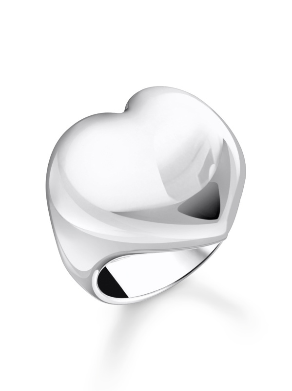 Thomas Sabo TR2471-001-21-56 Bold - Silver prstýnek in Heart Shape