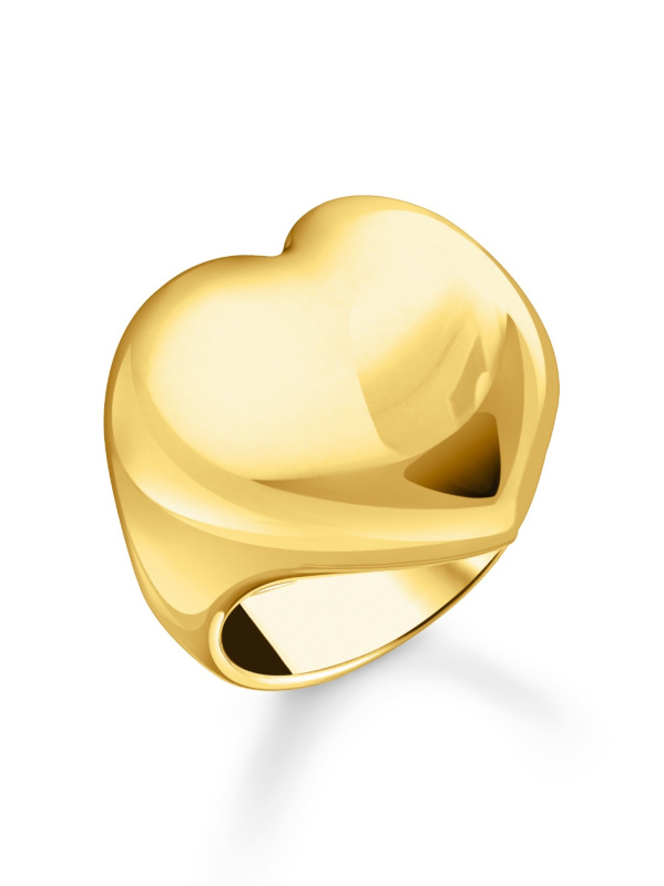 Thomas Sabo TR2471-413-39-58 Bold - Gold-plated prstýnek in Heart Shape