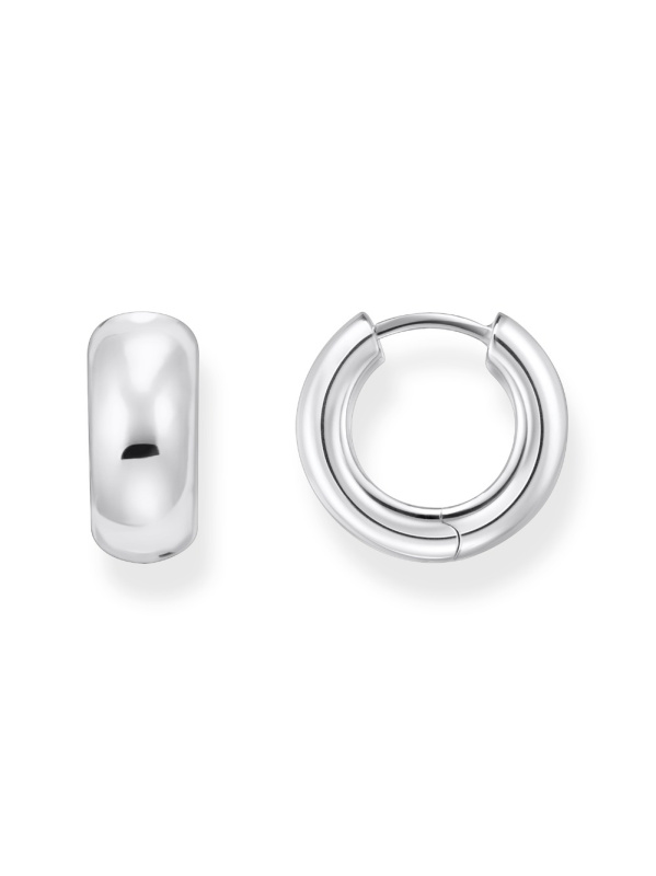 Thomas Sabo CR741-001-21 Bold - Silver Mini-Chunky Hoop Earrings 16,0 mm