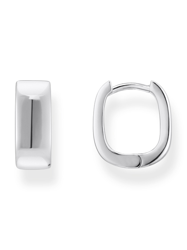 Thomas Sabo CR743-001-21 Bold - Silver Square Hoop Earrings 13,4 mm