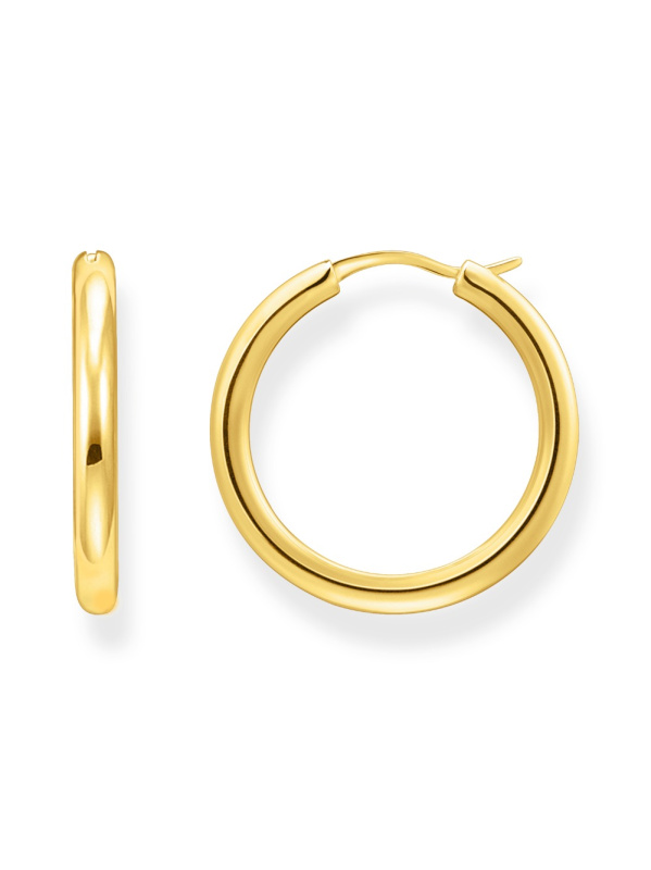 Thomas Sabo CR745-413-39 Bold - Gold-plated Hoop Earrings 26,8 mm