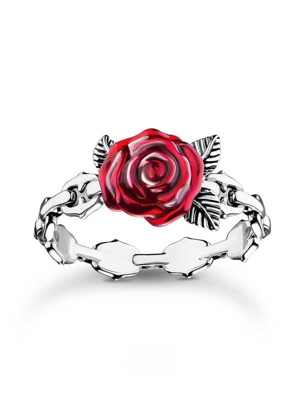 Thomas Sabo TR2482-664-10-54 Silver prstýnek Roses Romance