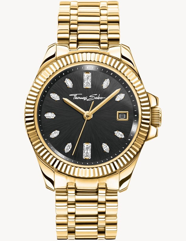 Thomas Sabo WA0431-291-207 black-gold 33mm 5ATM