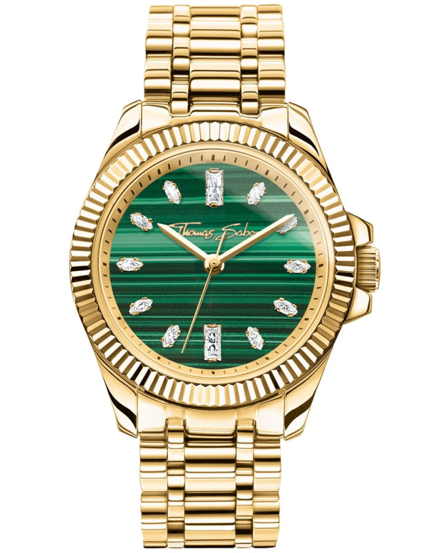 Thomas Sabo WA0436-291-211 Divine Jewellery Stone Gold-Colored 33mm 5ATM