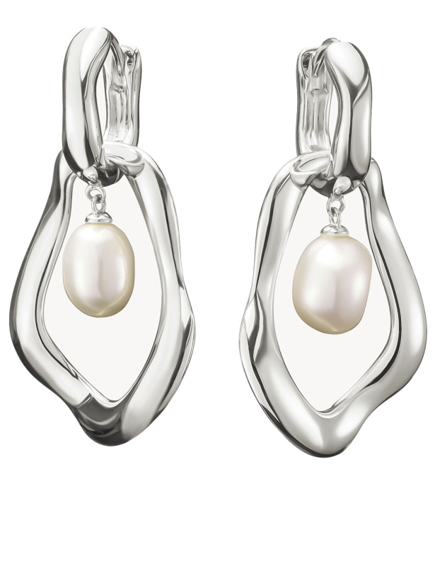 Thomas Sabo H2321-082-14 Hoop Earrings with pearls-Pendant Natural Beauty Silver