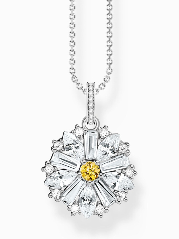 Thomas Sabo KE2086-051-4-L45V chain with flowern nárameks silver