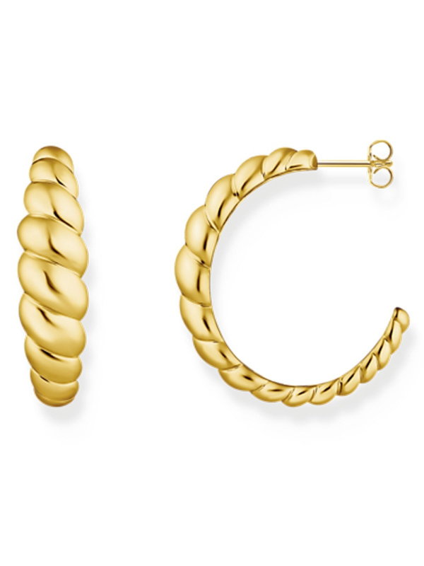 Thomas Sabo CR758-413-39 hoops organic forms gold plated