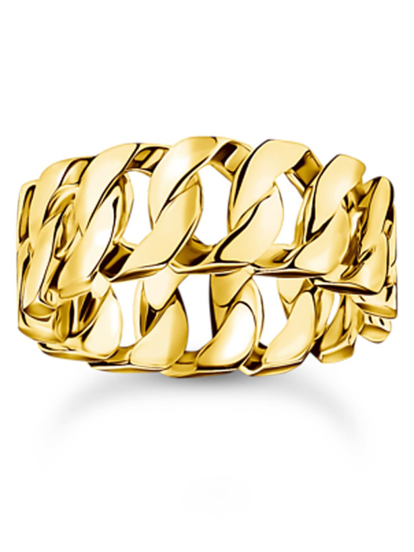 Thomas Sabo TR2497-413-39-58 prstýnek - chain links wide gold plated