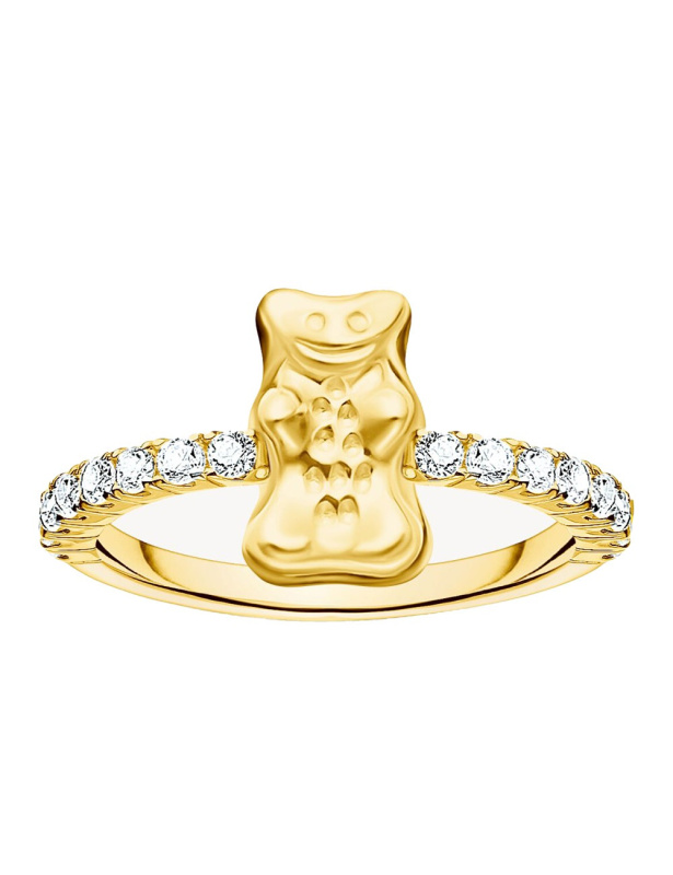 Thomas Sabo TR2504-414-14-56 prstýnek with Haribo Gold Bear and Stones Gold-Plated