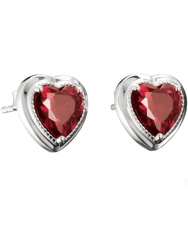Thomas Sabo H2344-051-10 Stud earrings Heart garnet red Elyndra Silver
