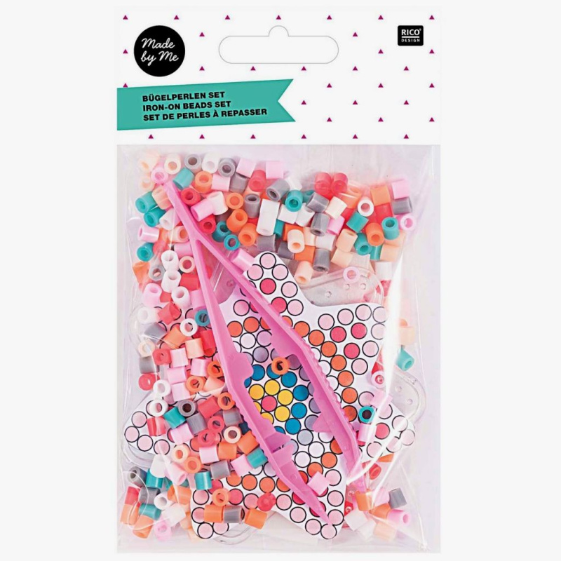 Zažehlovací korálky a podložka - květina