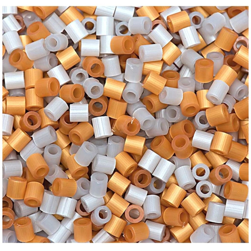 Zažehlovací korálky (1000ks) zlaté a stříbrné 5mm