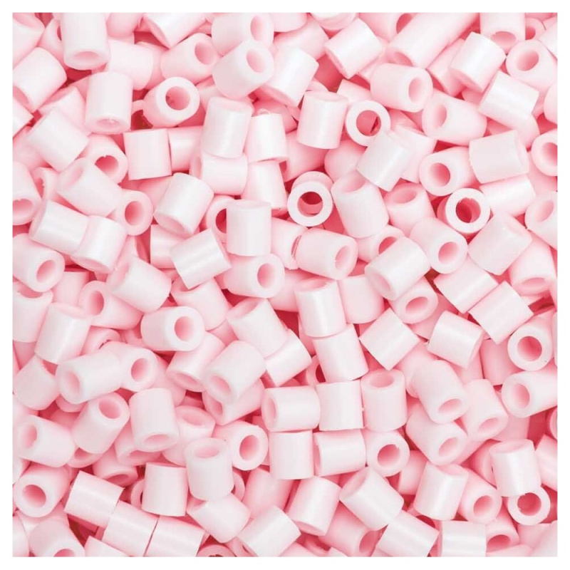 Zažehlovací korálky (1000ks) pastelová růžová 5mm
