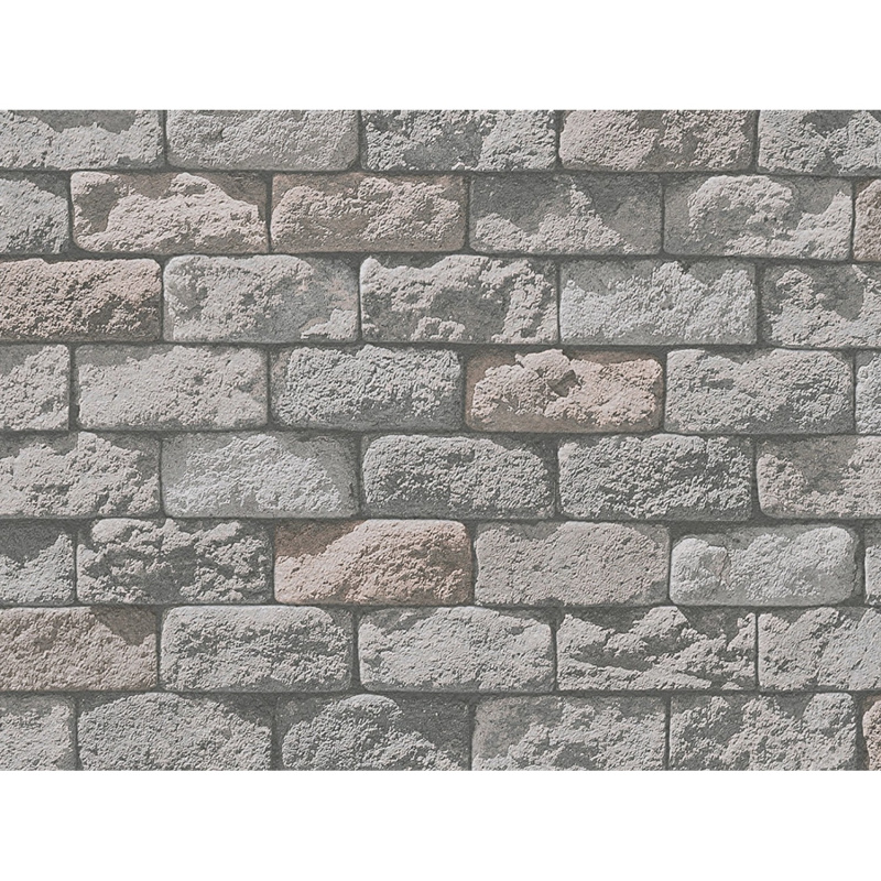 A. S. Creation Tapeta papírová IL DECORO Cihla krémová šedá FSC