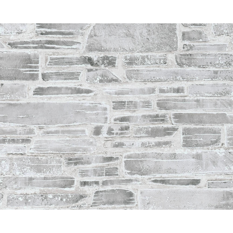 A. S. Creation Tapeta papírová IL DECORO Kameny, šedo-béžová