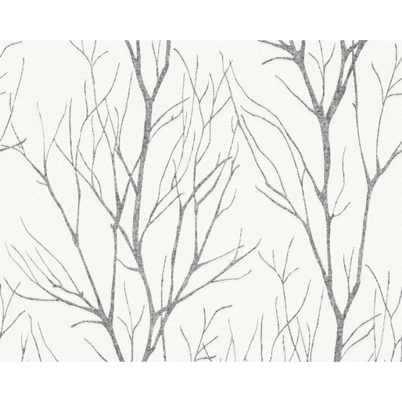 A. S. Creation Vliesová tapeta Blooming béžovo-šedá