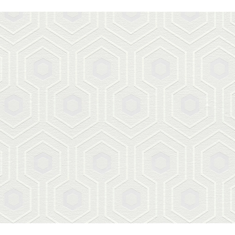 A. S. Creation Přetíratelná vliesová tapeta Meistervlies Creativ bílá 384781