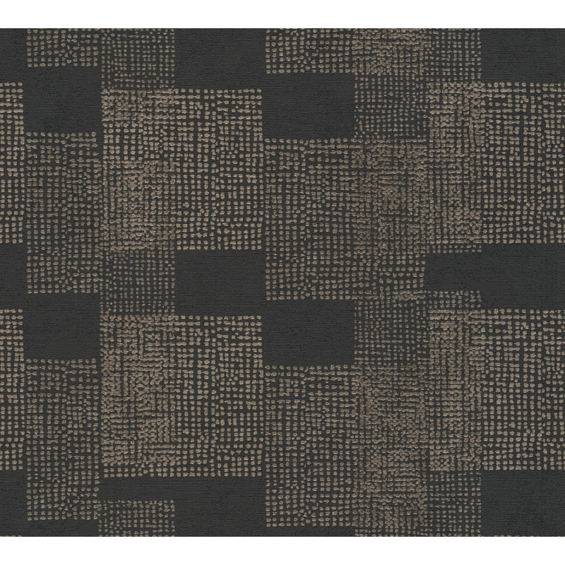 A. S. Creation Vliesová tapeta Desert Lodge Geometrický vzor černo-šedá