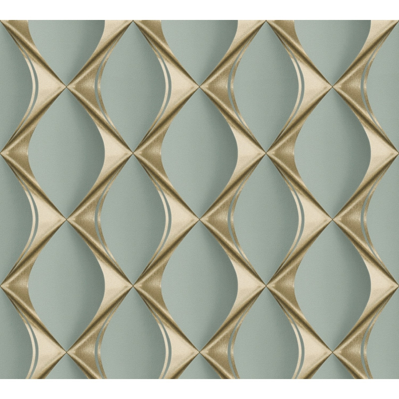 A. S. Creation Vliesová tapeta My Home My Spa Abstrakt eukalyptově zelené