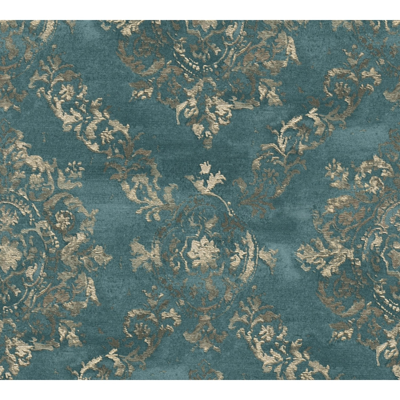 A. S. Creation Vliesová tapeta My Home My Spa vzorovaná modro-zelená