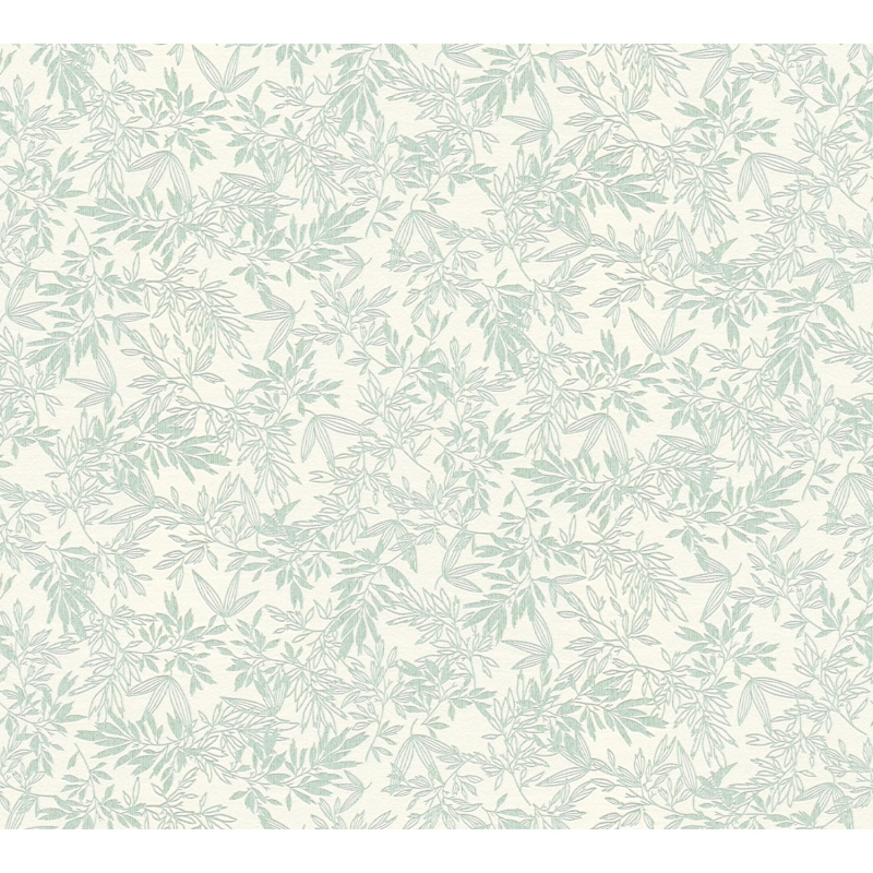 A. S. Creation Vliesová tapeta Attractive Motiv listů zelená a bílá