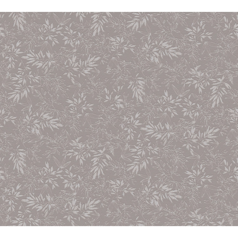 A. S. Creation Vliesová tapeta Attractive Motiv listů šedo-světle šedý