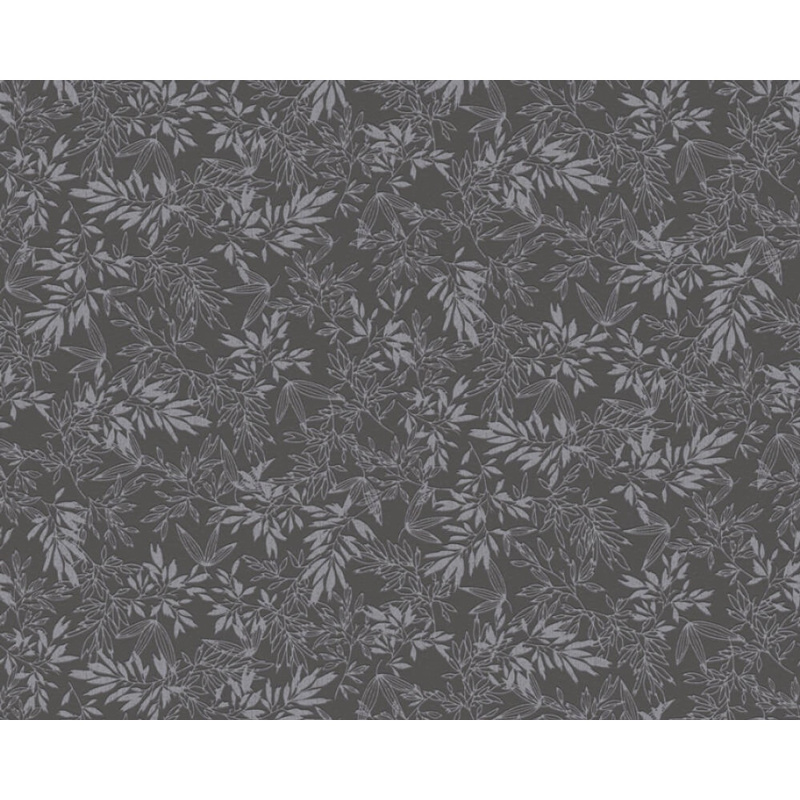 A. S. Creation Vliesová tapeta Attractive Motiv listů černo-šedá