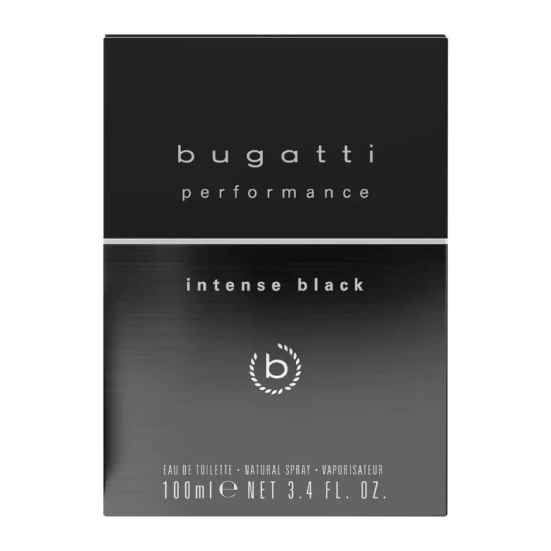 Bugatti Performance Intense Black toaletní voda pro muže 100 ml