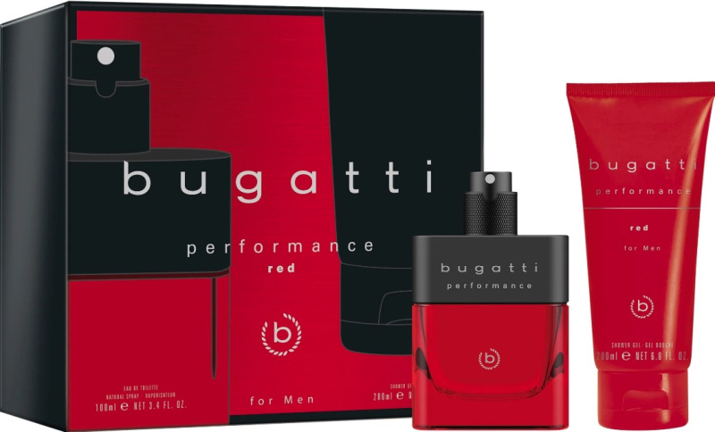 Bugatti Performance Red dárkový set pro muže 2 ks