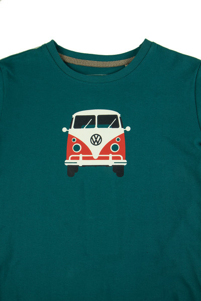 VW Collection Dětské tričko "Bulli Front" VW, 100 % bavlna, různé barvy Varianta: Dětské tričko 92 - 98, modré
