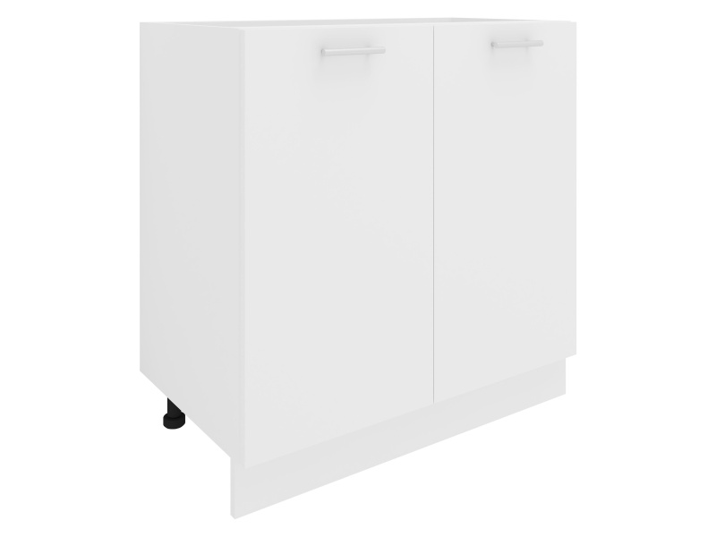 VCM Skříňka / Čelní panel Esilo, v moderním stylu (kuchyňská skříňka, bílá/bílá, 2 Türen 80)