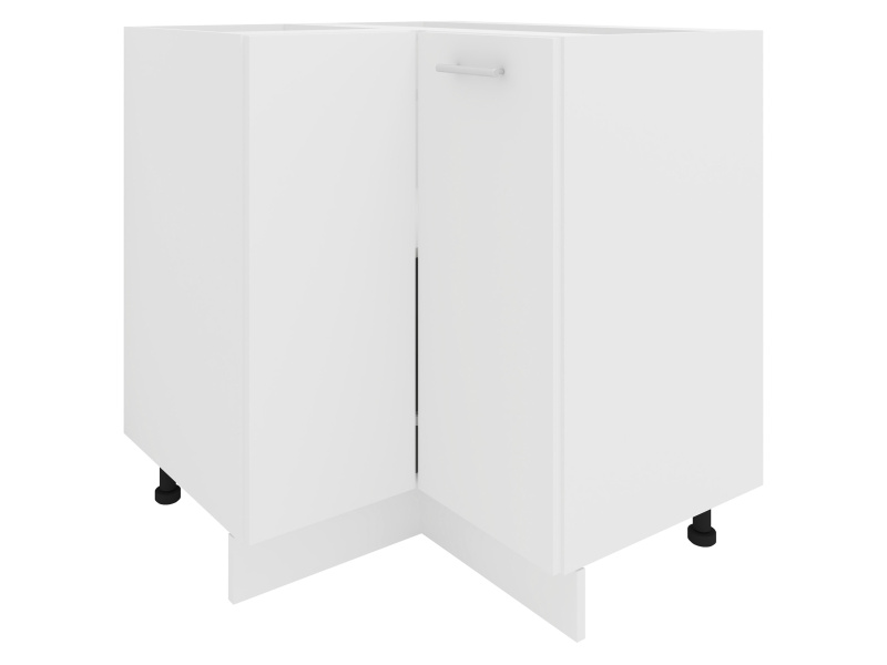 VCM Skříňka / Čelní panel Esilo, v moderním stylu (Rohová skříň, bílá/bílá, 1 Tür)
