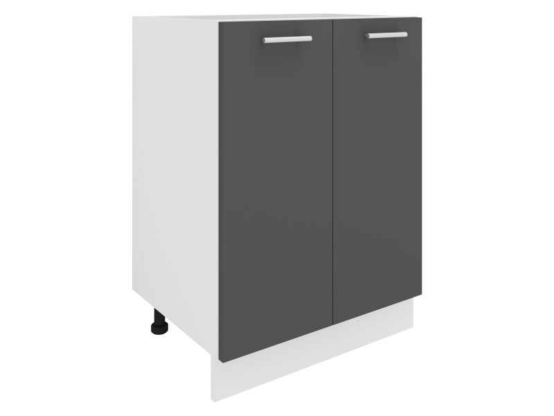 VCM Skříňka / Čelní panel Esilo, v moderním stylu (kuchyňská skříňka, bílá/antracitová, 2 Türen 60)