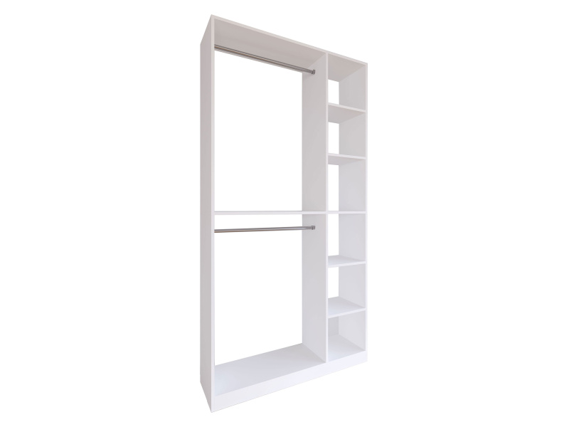 VCM Otevřená šatní skříň Palosa (bílá, XL)