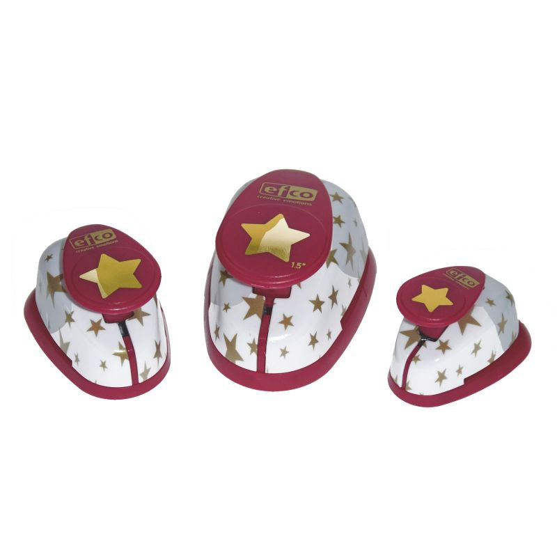 Sada 3ks raznic hvězda 1,6cm; 2,5cm a 3,8cm