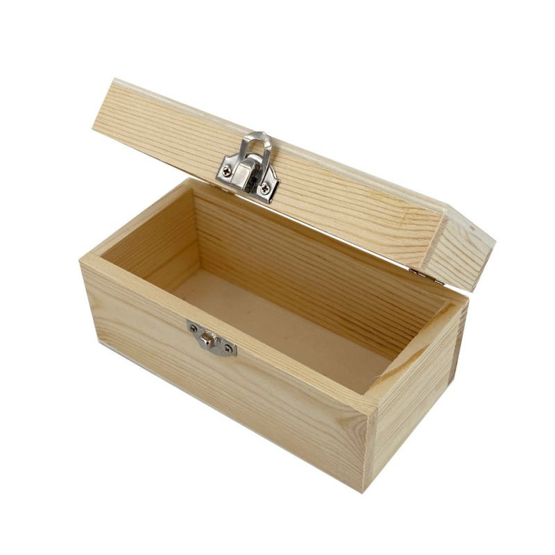 Dřevěná krabička obdélníková 16x8x7,8cm