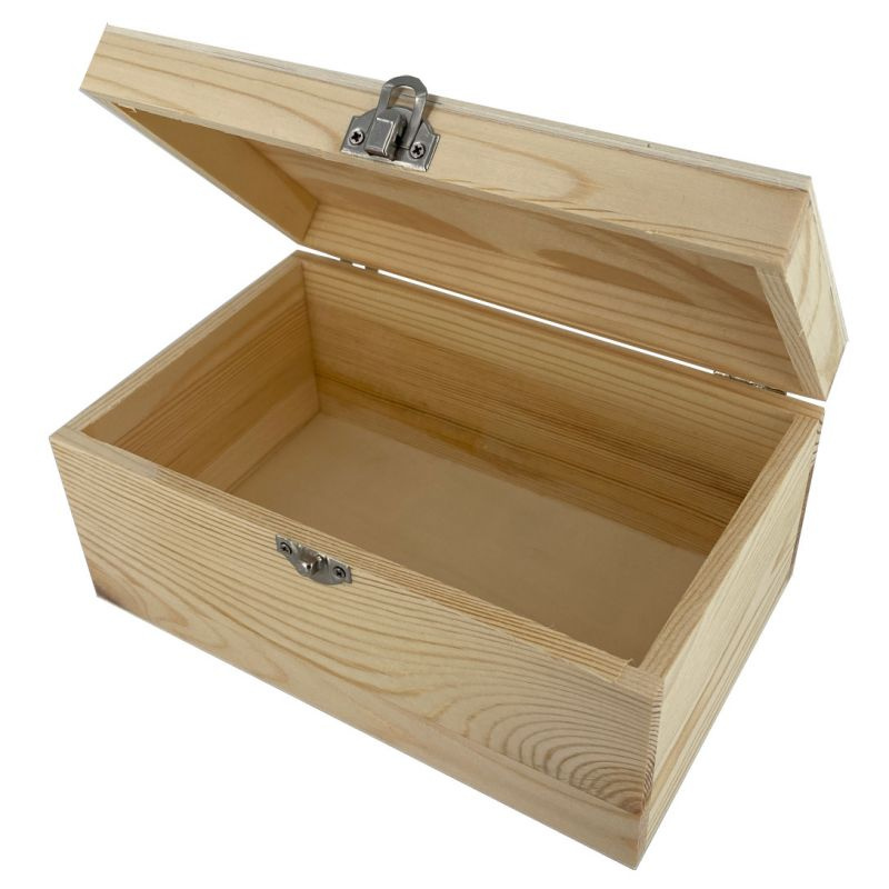 Dřevěná krabička obdélníková 22x14x10cm