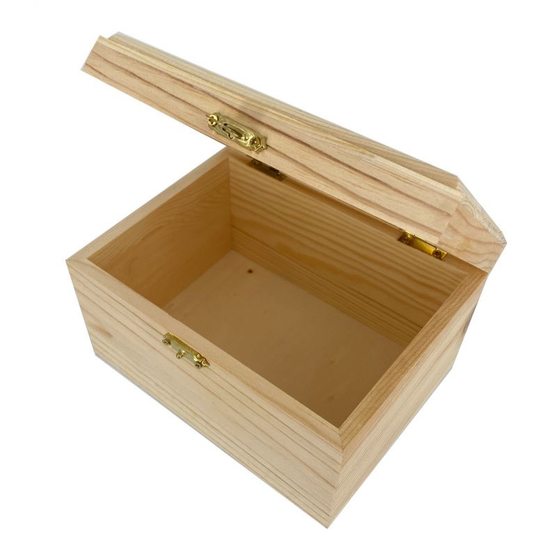 Dřevěná krabička obdelníková 15,8x11,7x9,2cm