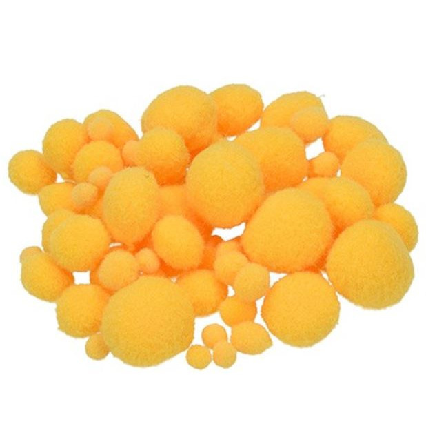 Bambulky 7-25mm (75ks) žluté