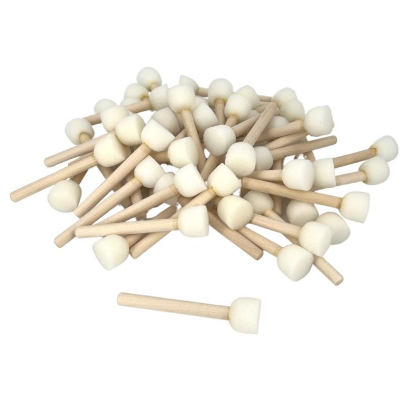 Štětce pěnové tupovací (50ks) průměr 2cm