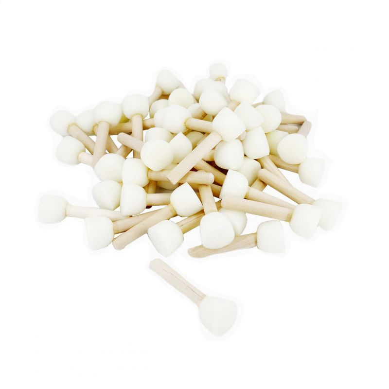 Štětce pěnové tupovací (50ks) průměr 2,8cm