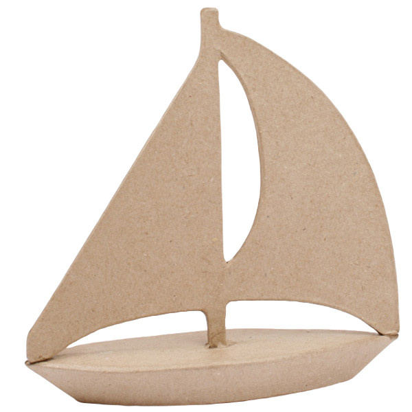 Kartonový předmět jachta 18x6x18cm