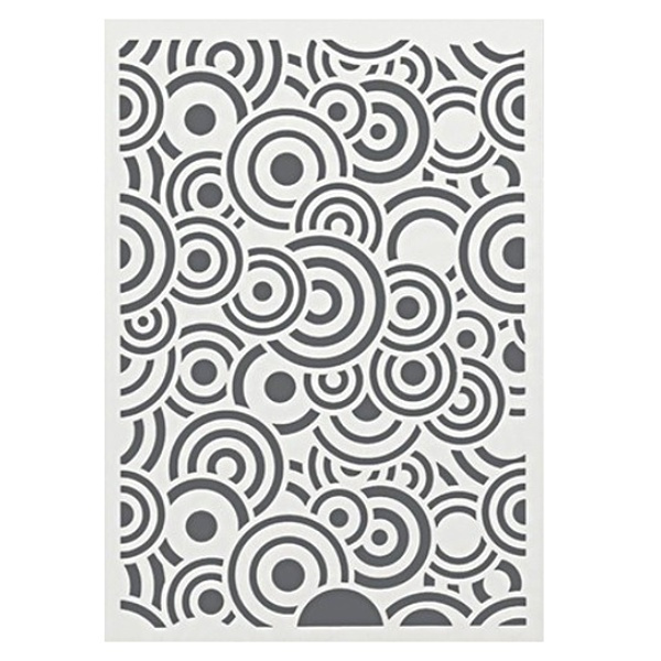 Plastová šablona A5 kruhy