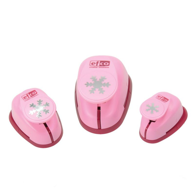 Sada 3ks raznic sněhové vločky 1,6cm, 2,5cm a 3,8cm