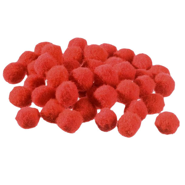 Bambulky 15mm (45ks) červené