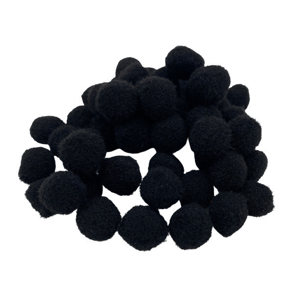 Bambulky 15mm (45ks) černé