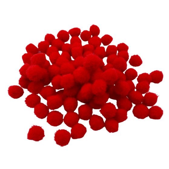 Bambulky 10mm (100ks) červené