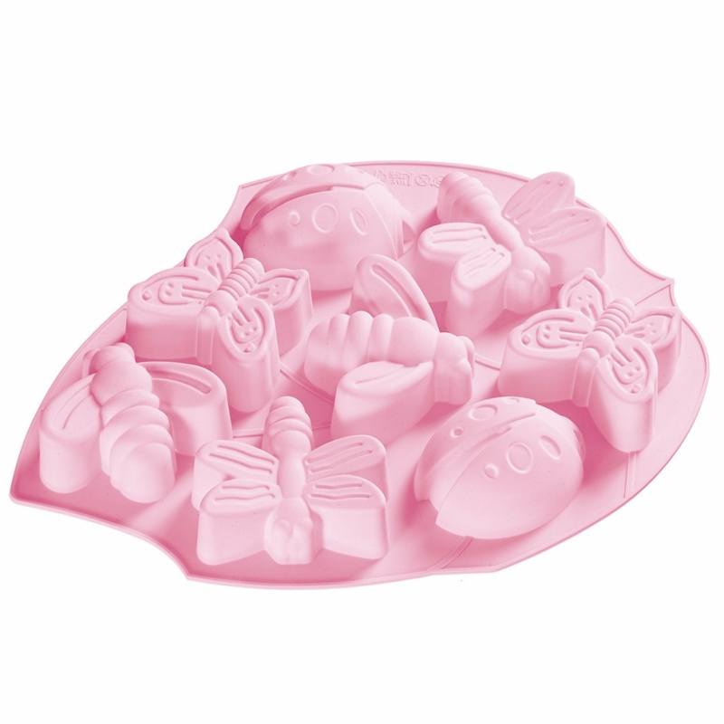 Silikonová forma na odlévání - motýl a beruška