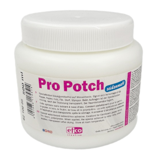 Lepidlo a lak na vodní bázi Pro Potch lesklý 500ml